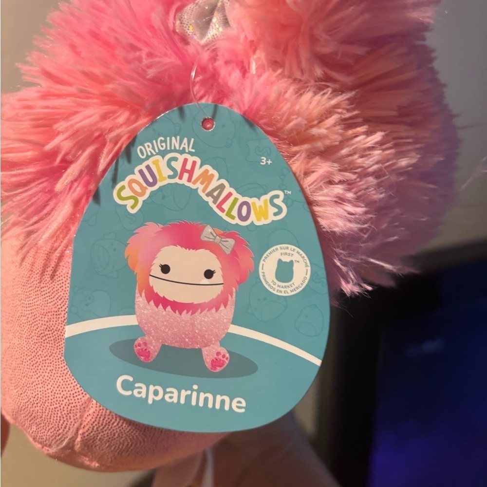 Caprinne w Bow 7” FTM Bigfoot Original Squishmallows Plush - Picture 2 of 5